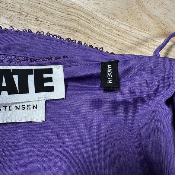 Rotate Birger Christensen Line Slip Top Dewberry (Purple) Women's Size 6 NWOT - Picture 4 of 7